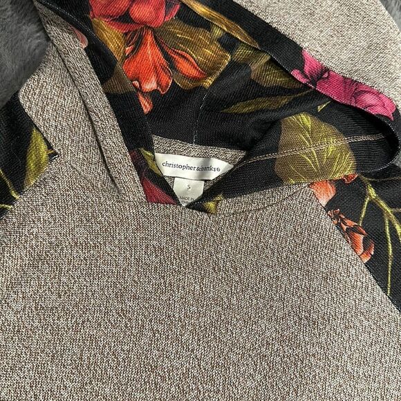 EUC-CHRISTOPHER BANKS FLORAL BLOCK TOP - Picture 4 of 13